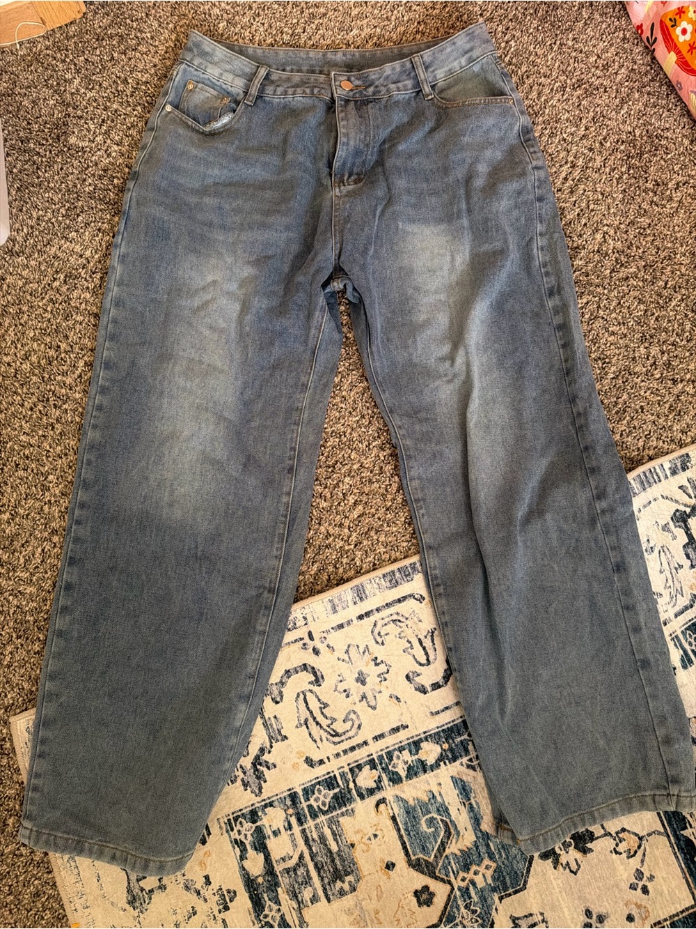Classic Men's Blue Denim Jeans